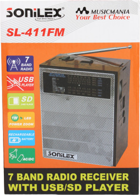 55 OFF on Sonilex SL 411FM Home Audio Speaker Grey 2.1 Channel