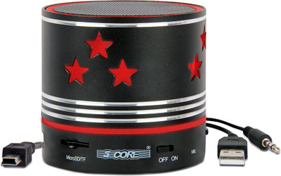 5 Core BABY-DRUM 3 W Portable Bluetooth Home Audio Speaker(Black, Mono Channel)