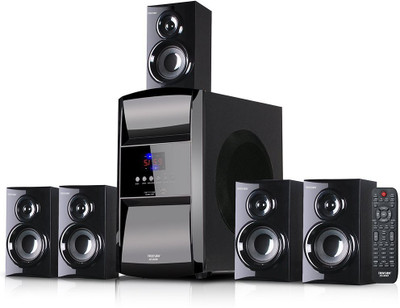 

Truvison SE-6045 Multimedia System USB SD FM Playback Support Feature Superior Sound Clarity Home Audio Speaker(Black, 5.1 Channel)