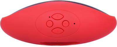 ROQ Mini Z-169 Rugby Football Stereo Subwoofers Mini Portable Soccer Portable Bluetooth Mobile/Tablet Speaker (Red, 1 Channel) 