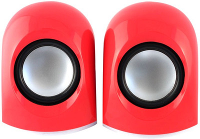 

KolorFish S630 4 W Portable Laptop/Desktop Speaker(Red, 2.0 Channel)