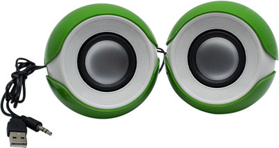 

Speed Multimedia 2.0 YX10 Mini USB 10 W Portable Laptop/Desktop Speaker(Green, 2.0 Channel)