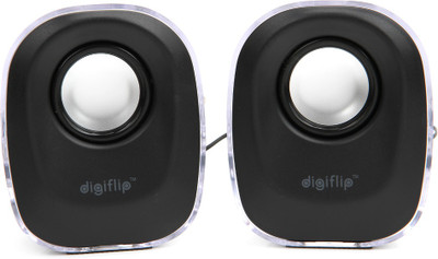 

DigiFlip PS013 Wired Mini USB Speaker(Black, 2.0 Channel)