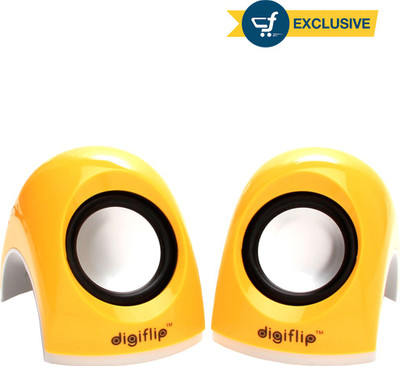 

DigiFlip PS014 Wired Mini USB Speaker(Yellow, 2.0 Channel)