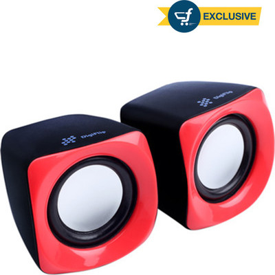 

DigiFlip PS001 Wired Mini USB Speaker(Red, 2.0 Channel)