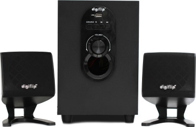 

DigiFlip 2.1 Channel 10W PS043 Speaker (with Remote Control, USB Support)(Black, 2.1 Channel)