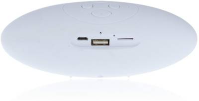 Landmark White Rugby Bluetooth Wireless Portable Bluetooth Mobile/Tablet Speaker (White, 2.1 Channel) 