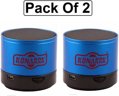 KONARRK SoundTube Portable Bluetooth Mobile/Tablet Speaker (Blue, 3 Channel) 