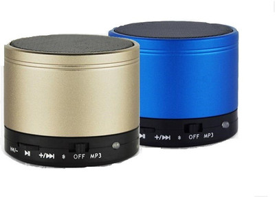 

Cloyst s10 combo 3 W Portable Bluetooth Speaker(Blue, golden, 2.1 Channel)