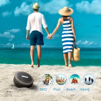 KONARRK Dustproof Waterproof Portable Bluetooth Mobile/Tablet Speaker (Black, 2 Channel) 