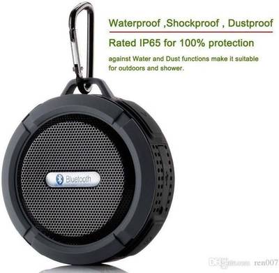 KONARRK Dustproof Waterproof Portable Bluetooth Mobile/Tablet Speaker (Black, 2 Channel) 