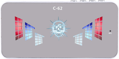 

Spintronics C-62 LED 5 W Portable Bluetooth Speaker(Matte White, Mono Channel)