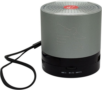 

Speed Usb Mini Rechargeable FM / Micro Sd Card / Usb Player Portable Mobile/Tablet Speaker(Silver, Mono Channel)