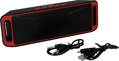 Robotek RB-03 Portable Bluetooth Mobile/Tablet Speaker (Red, 2.1 Channel) 