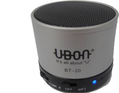 Ubon WIRELES PORTABLE SPEAKER BT-20 IN GREY COLOUR Portable Bluet...