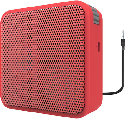 

Portronics Cubix II 3 W Portable Mobile/Tablet Speaker(Red, Mono Channel)