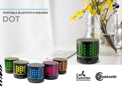 Zebronics Bluetooth speaker Dotyellow Portable Bluetooth Mobile/Tablet Speaker (Black, 1.0 Channel) 