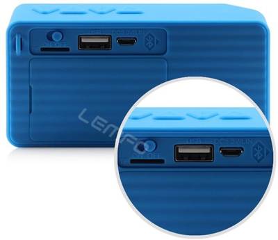 DGB Monk Portable Bluetooth Mobile/Tablet Speaker (Blue, 1 Channel) 