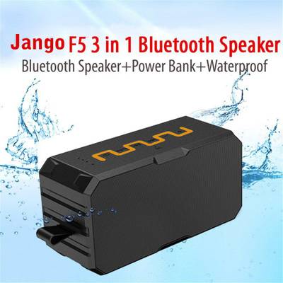 Jango F5 Waterproof Bluetooth Sound-Rock With 2600 mAh Power Bank...