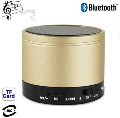 HAPS S10 Wireless Portable Mini Bluetooth Spreaker Portable Bluetooth Mobile/Tablet Speaker (Golden, Single Unit Channel) 