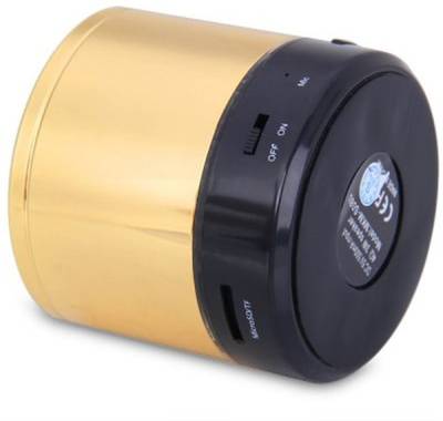 HAPS S10 Wireless Portable Mini Bluetooth Spreaker Portable Bluetooth Mobile/Tablet Speaker (Golden, Single Unit Channel) 