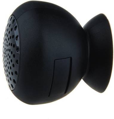 RoQ Sticky Suction Portable Bluetooth Mobile/Tablet Speaker (Black, 1 Channel) 