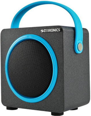 

Zebronics SMART 3 W Portable Bluetooth Speaker(Black, Blue, Stereo Channel)