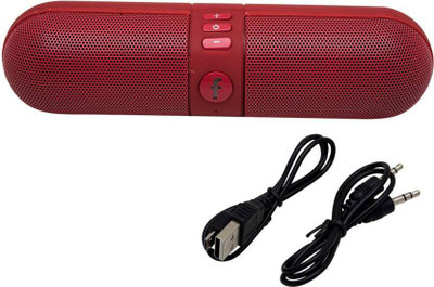 

Aksmy Mini Pills Shape Portable Stereo NFC Bluetooth SD Card 10 W Portable Bluetooth Speaker(Multicolor, 2.1 Channel)