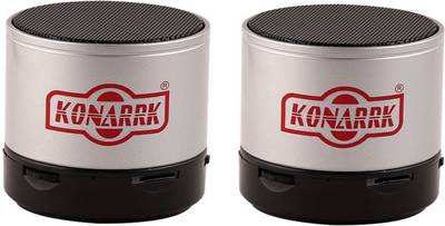 KONARRK SoundTube Portable Bluetooth Mobile/Tablet Speaker (Silver, 3 Channel) 