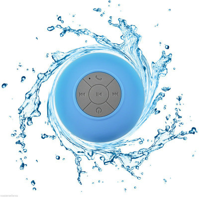 VibeX ® Waterproof Splash Shower Tunes™ Wireless Handsfree Dynamic Sound™ 3 W Portable Bluetooth Speaker  (Blue, Mono Channel)