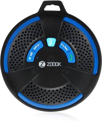 Zoook Sport Water Resistant Portable Bluetooth Mobile/Tablet Speaker (Black, 1 Channel) 
