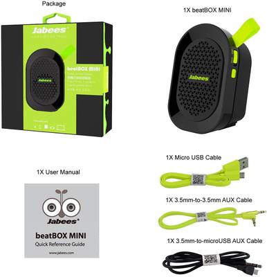 JABEES beatBOXMINI Portable Bluetooth Mobile/Tablet Speaker