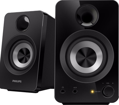

Philips SPA1260/12 12 W Portable Laptop/Desktop Speaker(Black, 2.0 Channel)