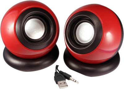 Quantum QHM 620 USB 6 W Portable Laptop/Desktop Speaker(Red, 2.0 Channel) available at flipkart for Rs.349