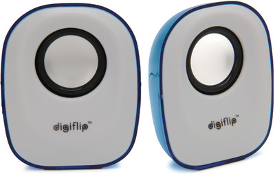 

DigiFlip PS013 Wired Mini USB Speaker(Blue, 2.0 Channel)