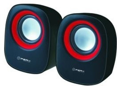 

Perx iSound 4 W Portable Laptop/Desktop Speaker(Red, 2.0 Channel)