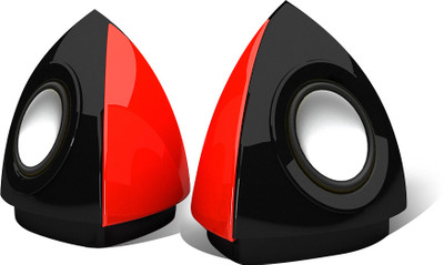 

Perx iCute 5 W Portable Laptop/Desktop Speaker(Red, 2.0 Channel)