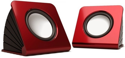 

KolorFish S640 4 W Portable Laptop/Desktop Speaker(Red, 2.0 Channel)