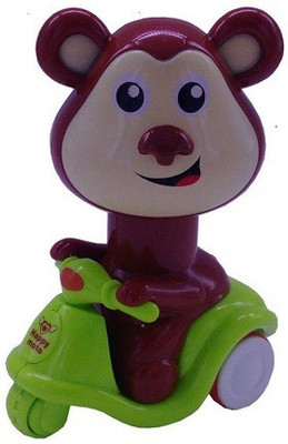 

Flying Toyszer Press N Go Scooter Riding Monkey(Multicolor)