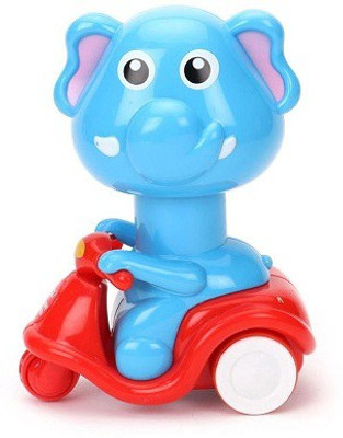 

Flying Toyszer Press N Go Scooter Riding Elephant(Multicolor)