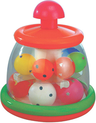 

Parteet Ball Top Press N Play Rattler for Infants(Multicolor)
