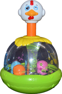 

Neshkaar Multicolored Kaleidoscope Jumping Chick(Green, White, Yellow, Orange)