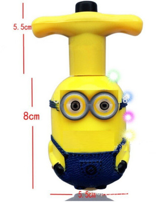 

Krypton Minions Colorful Light Music MT01 Gyro Peg Top Spinning Tops(Multicolor)