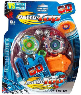 

A2B Multicolor Abs Plastic 6 D Top Extreme System Battle Blade(Multicolor)