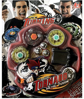 

Cp Bigbasket Tornado Matel Fusion 4D System Beyblade Set(Multicolor)