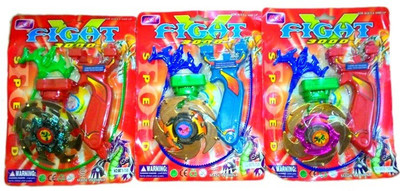 

New Pinch Beyblade 5D 1 with Sharp Metal Edge (pack of 3 )(Multicolor)