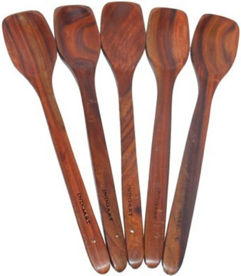 

Onlineshoppee Wooden Serving Spoon Set(Pack of 5)