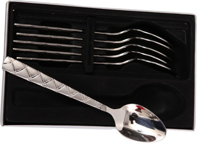 

Mullich Milano Silver Stainless Steel Table Spoon Set(Pack of 6)