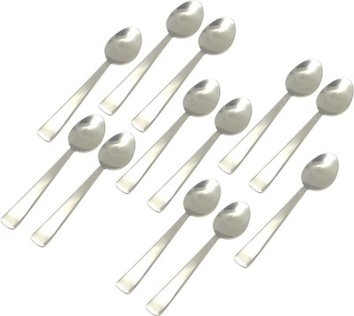 

bartan hub Stainless Steel Dessert Spoon Set(Pack of 12)