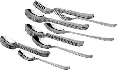 Nationale Stainless Steel Table Spoon, Baby Spoon, Tea Spoon Set(Pack of 24)